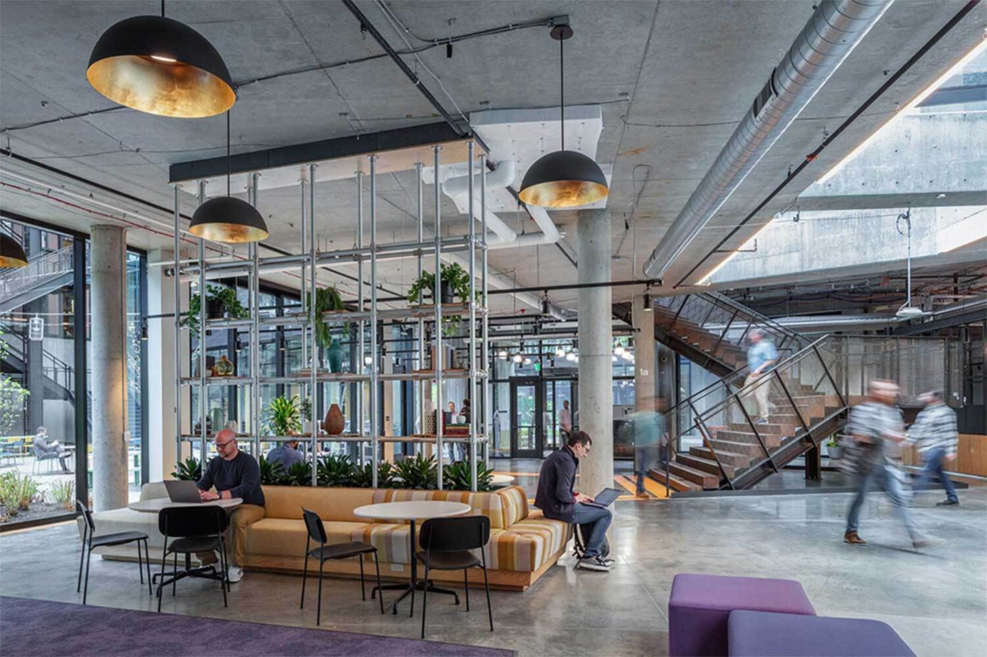 The Fireplace Lounge, Adjacent to Reception and the Level 1 Courtyard